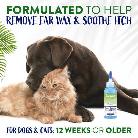 Tropiclean Dual Action Ear Cleaner 118ml - The Dog Shop Warners Bay