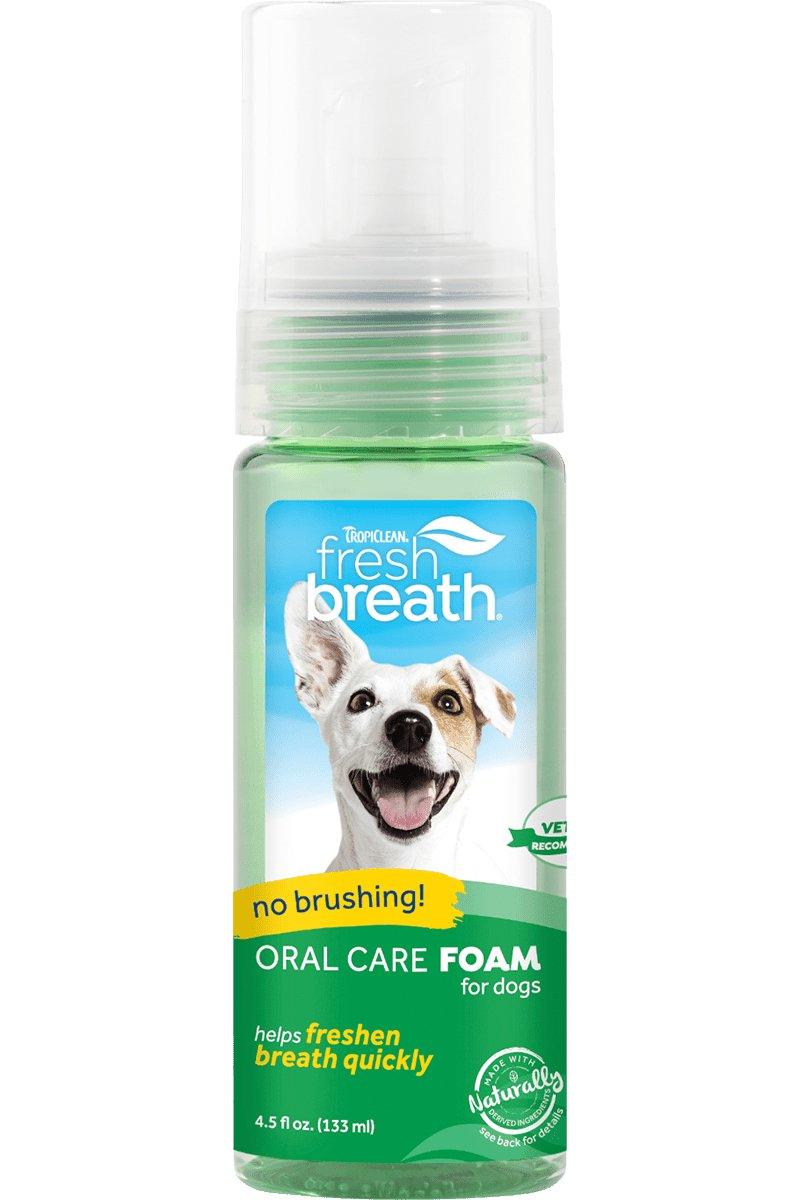 Tropiclean Fresh Breath Foam 133ml - The Dog Shop Warners Bay
