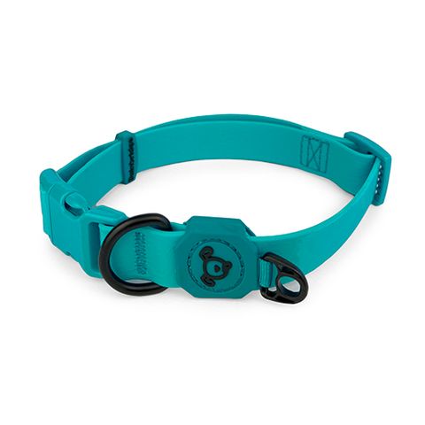 waterproof collar aqua blue