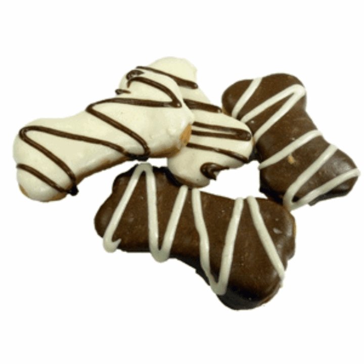 Carob & Yoghurt Frosted Bones - The Dog Shop Warners Bay