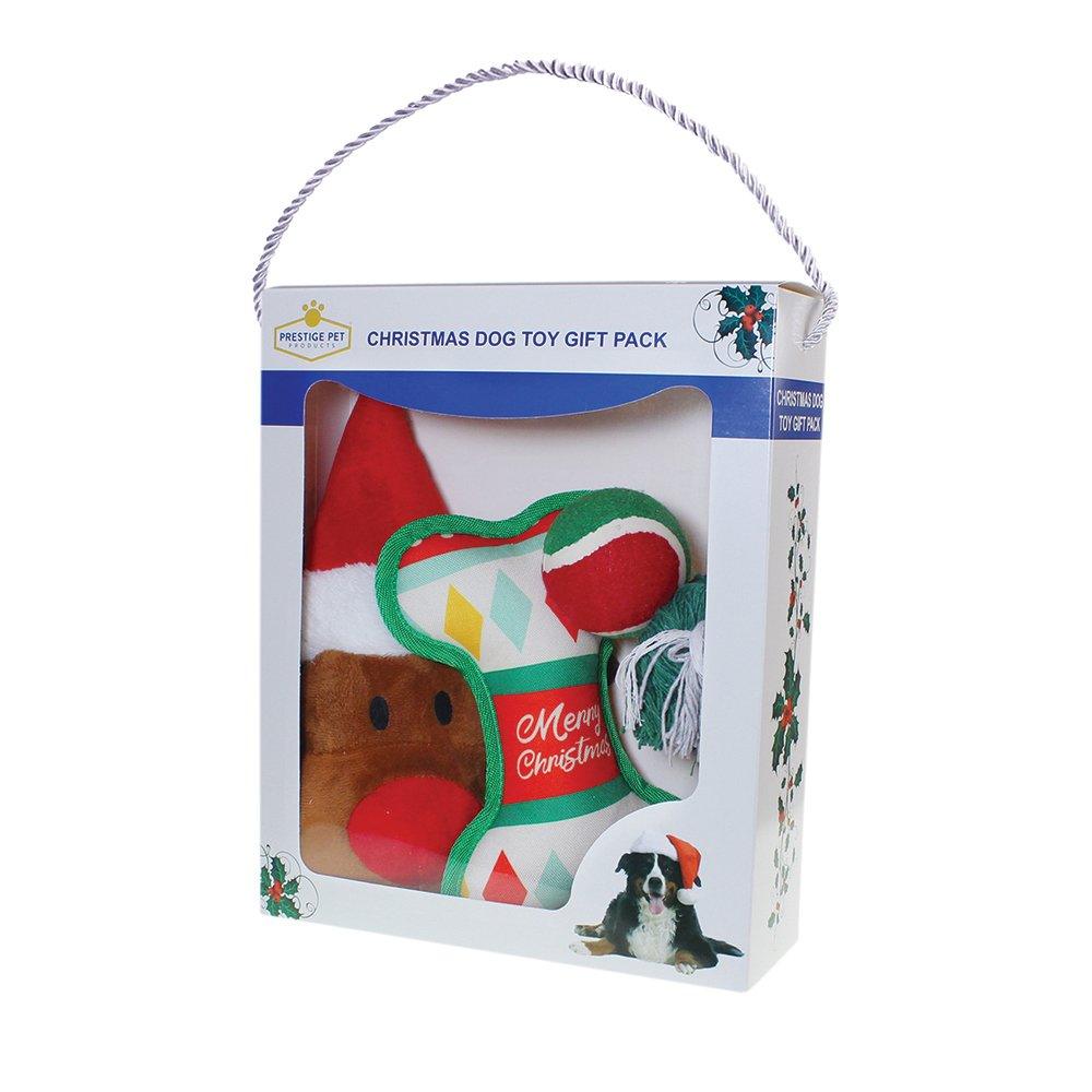 CHRISTMAS DOG TOY GIFT PACK - 4pc - The Dog Shop Warners Bay