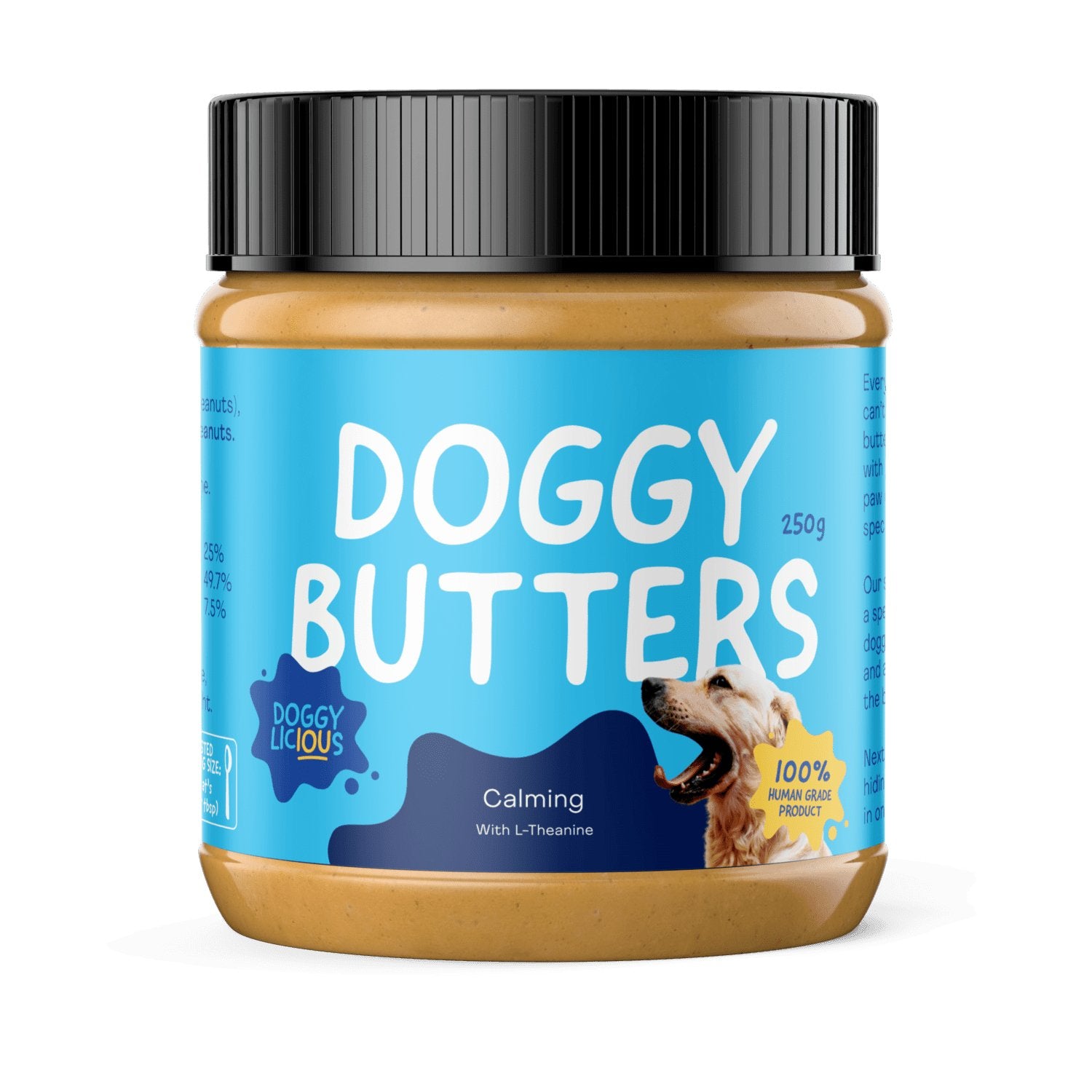 Doggylicious Doggy Calming Peanut Butter - The Dog Shop Warners Bay