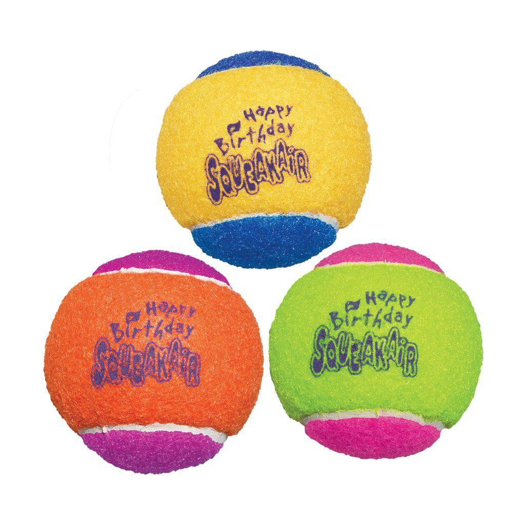 Kong Birthday Balls 3 pack AST2Y - The Dog Shop Warners Bay