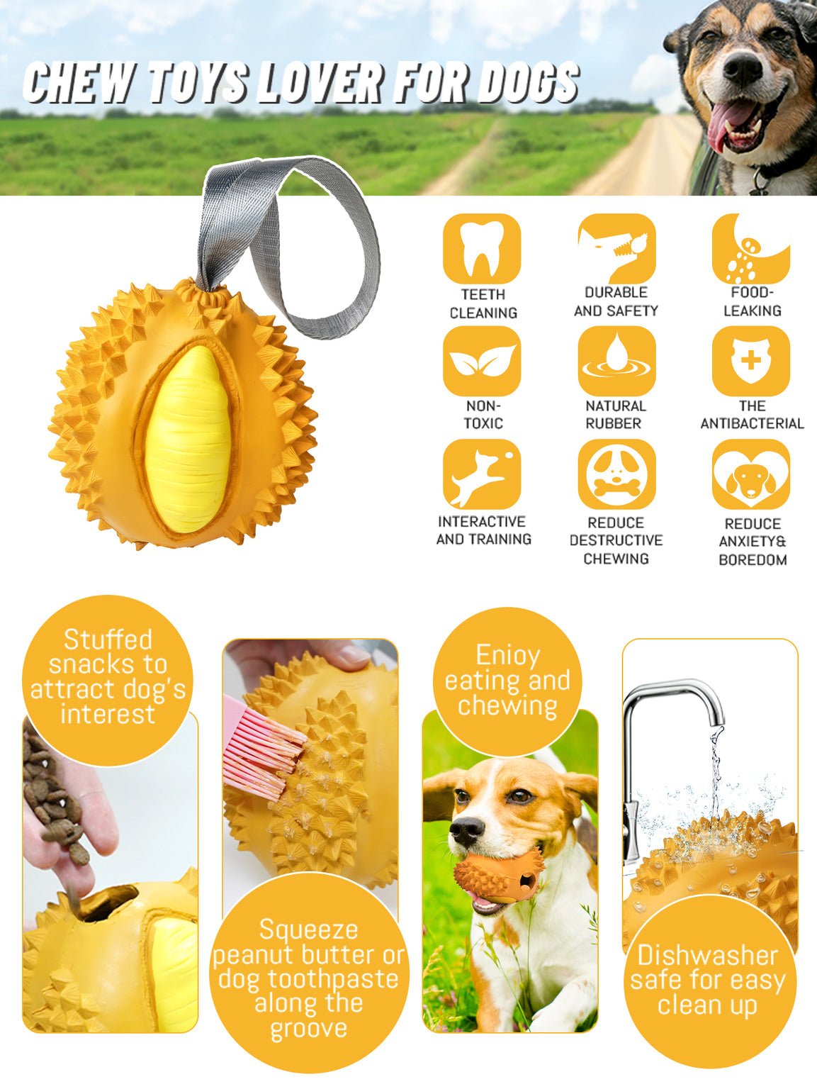 Petopia Ultra Tough Durian - The Dog Shop Warners Bay