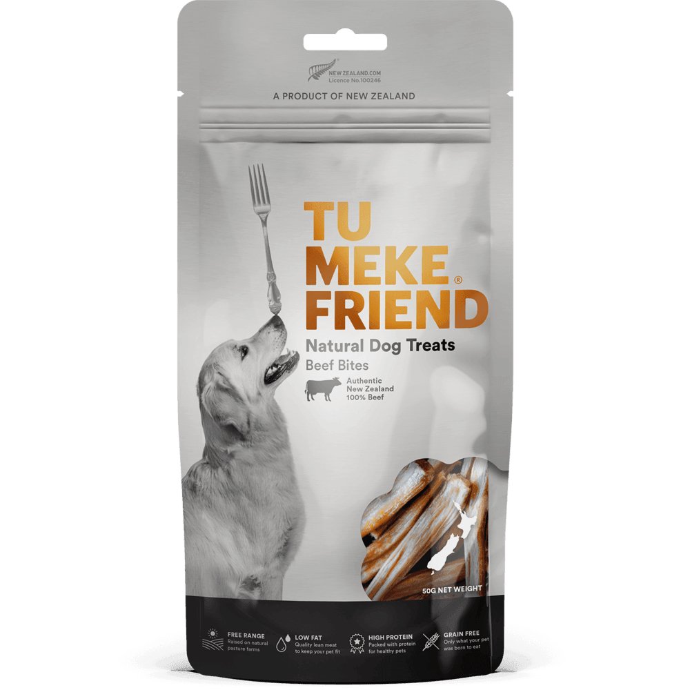 TU MEKE FRIEND Air-Dried Beef Bites 50g - The Dog Shop Warners Bay