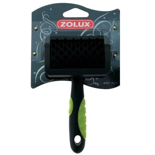 Zolux Rubber Carding Brush Small - The Dog Shop Warners Bay